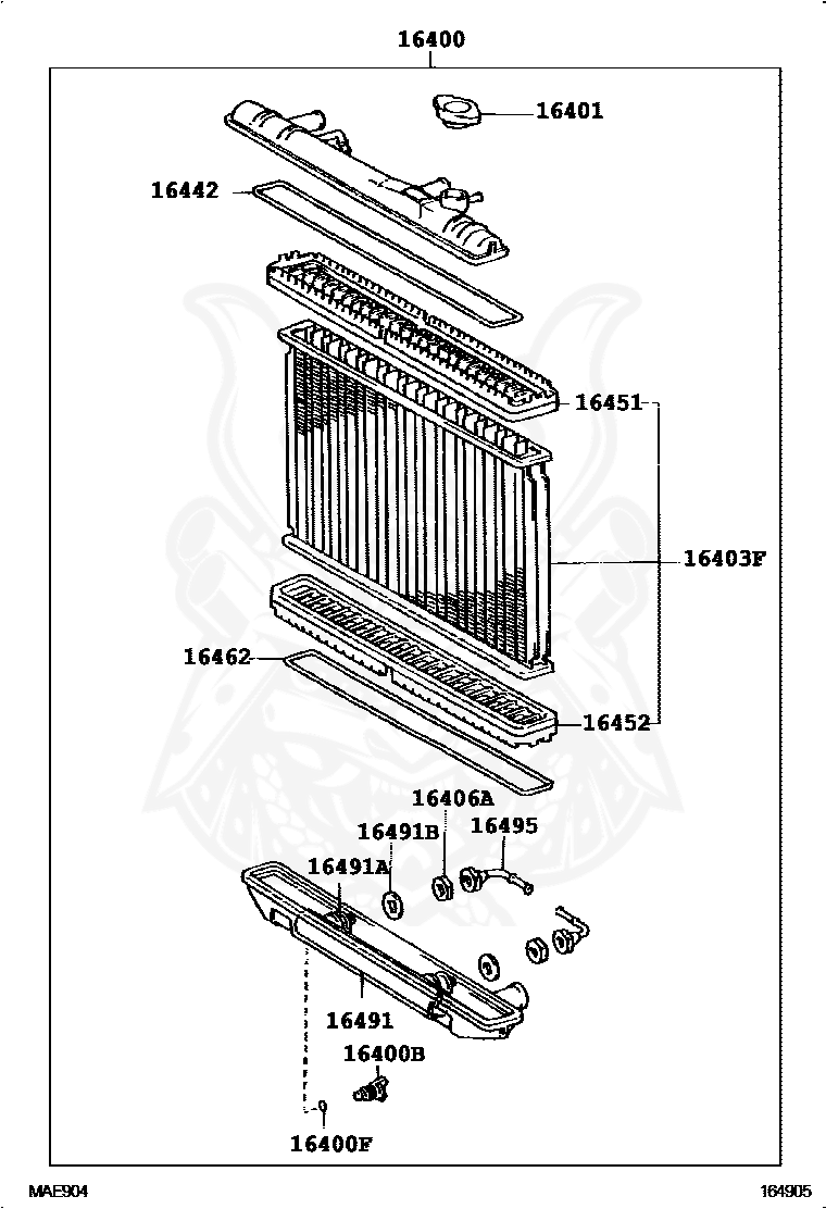 16400-46130 - Toyota - Radiator Assy - Nengun Performance